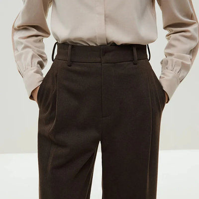 Colette High-Waist Wide-Leg Trousers