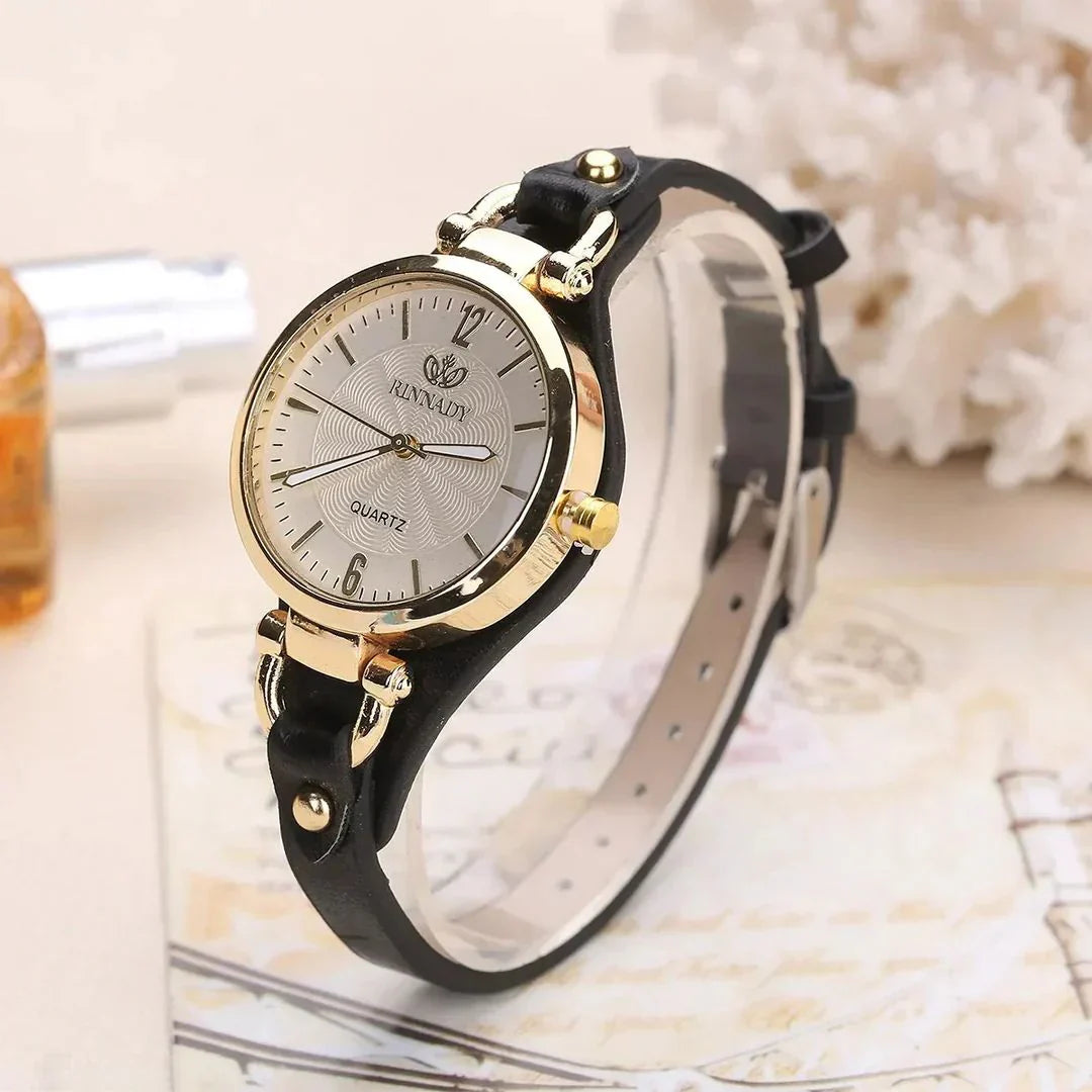 Cleo Gold-Tone Quartz Watch