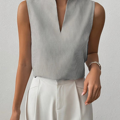 Isadora Sleeveless Stripe Blouse