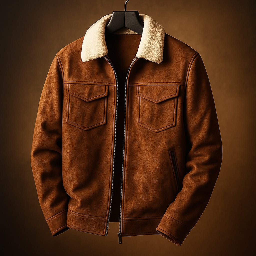 Sergio Shearling-Collar Jacket