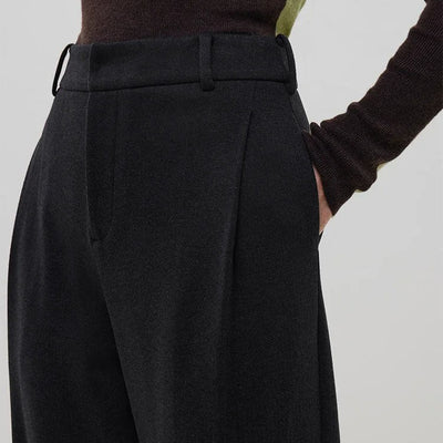 Colette High-Waist Wide-Leg Trousers