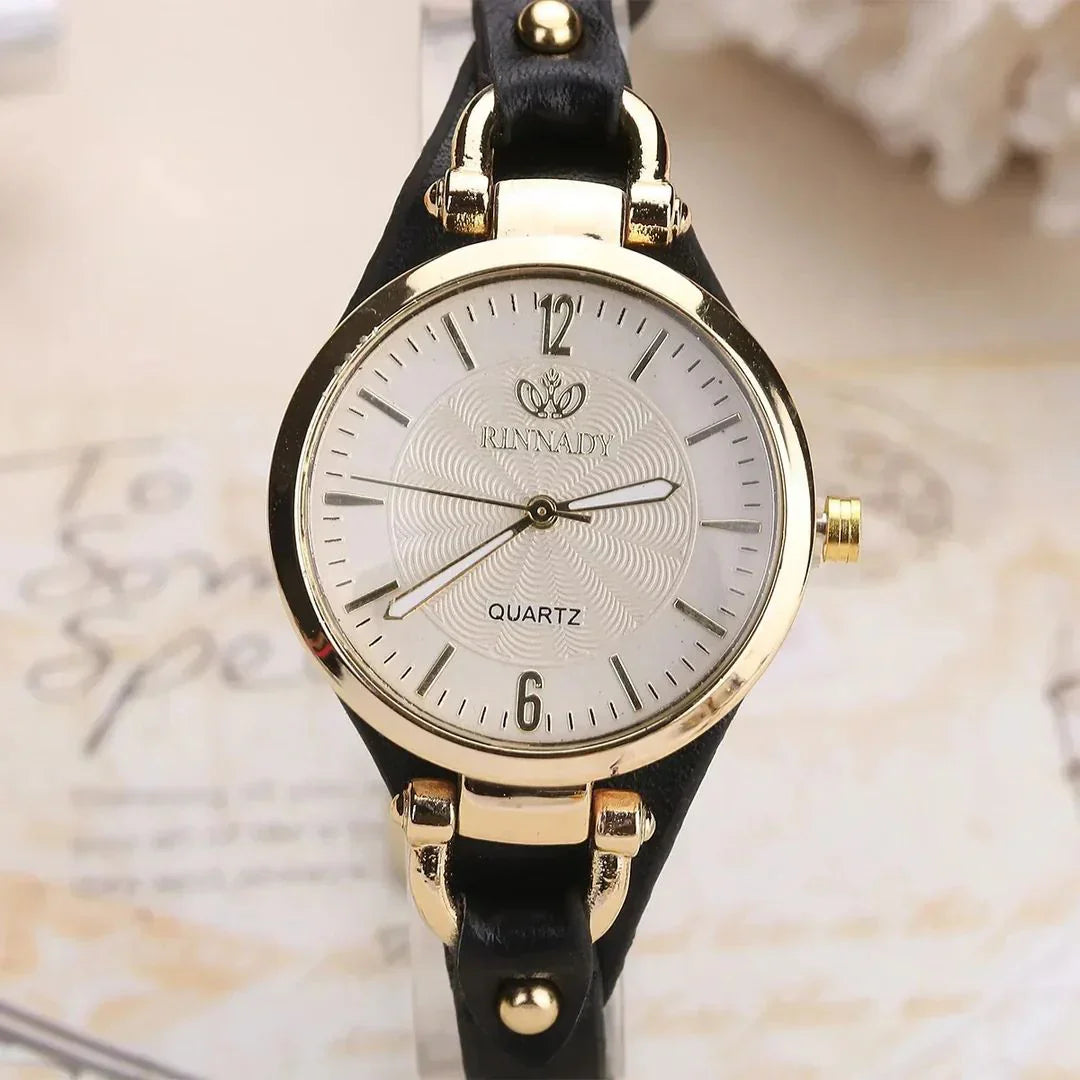 Cleo Gold-Tone Quartz Watch
