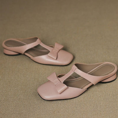 Camila Leather T-Strap Flats