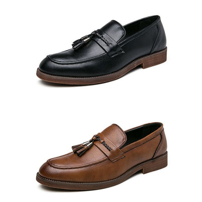 Luciano Leather Tassel Loafers