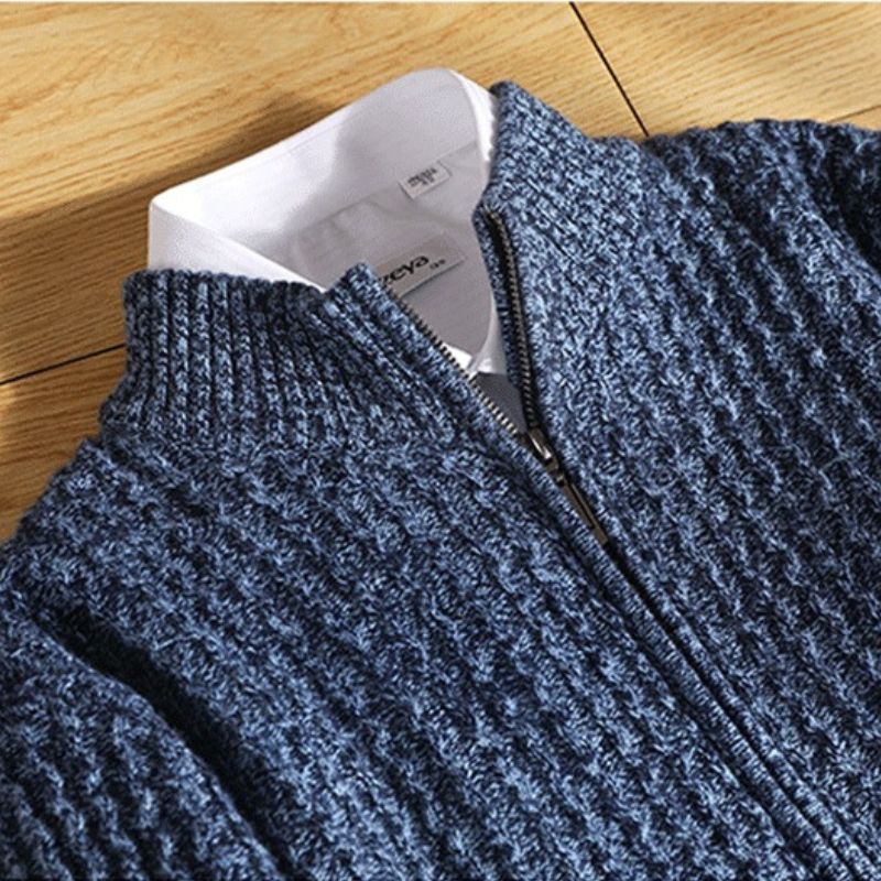 Antonio Cashmere Zip Cardigan