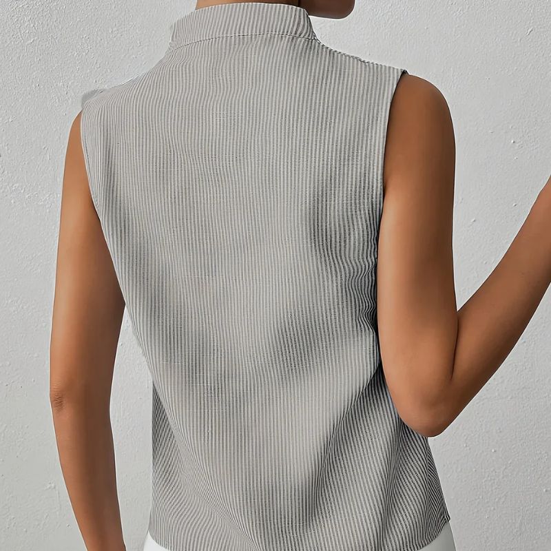 Isadora Sleeveless Stripe Blouse