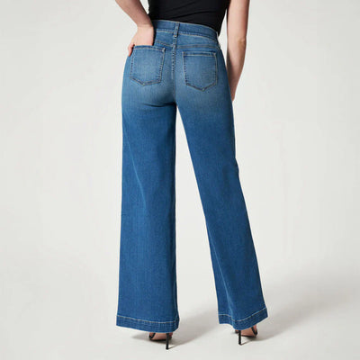 Valenica Wide-Leg Stretch Jeans