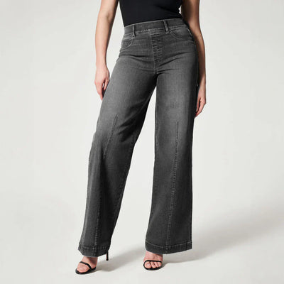 Valenica Wide-Leg Stretch Jeans