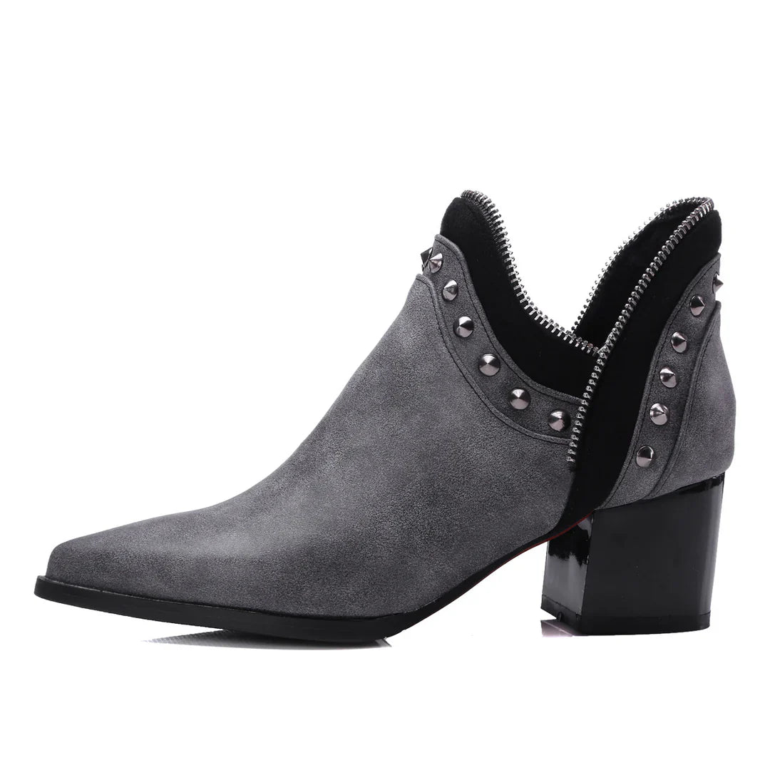 Calista Studded Vegan Leather Boots