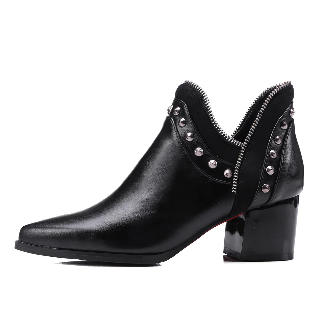 Calista Studded Vegan Leather Boots
