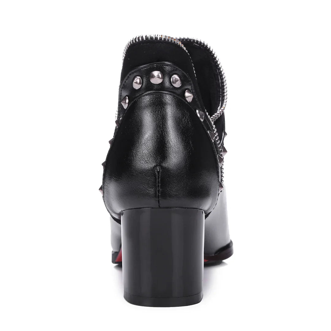 Calista Studded Vegan Leather Boots