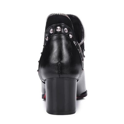 Calista Studded Vegan Leather Boots