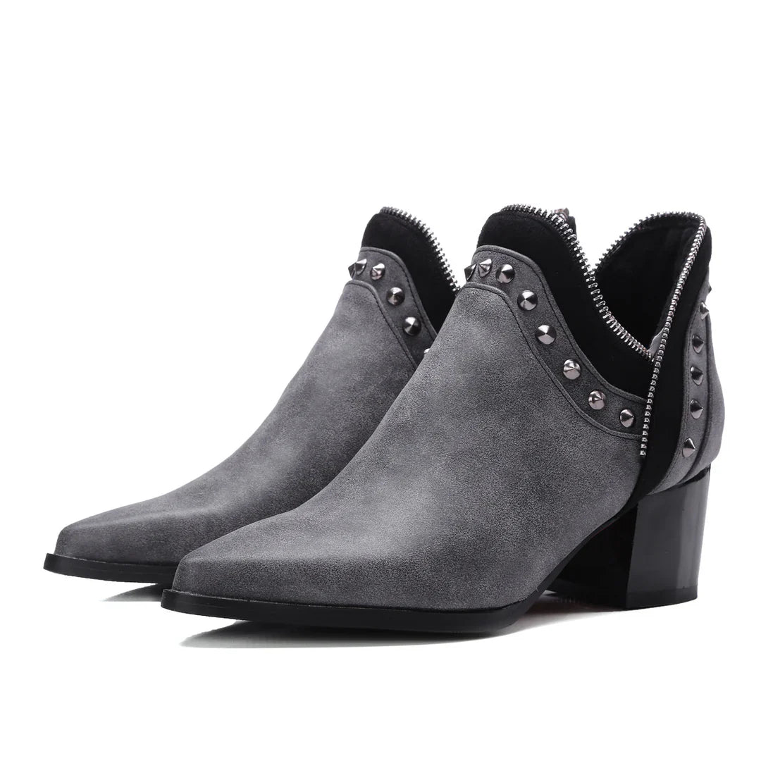 Calista Studded Vegan Leather Boots
