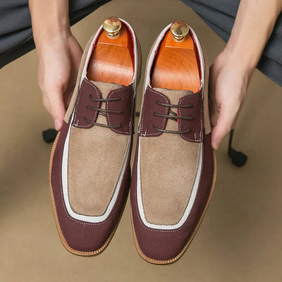 Enzo Conti Suede Leather Dress Shoes