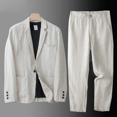 Bastian Linen Blend Suit Set