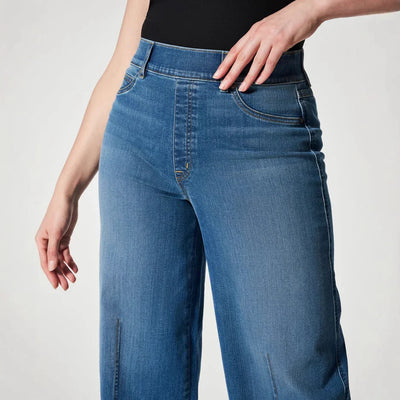 Valenica Wide-Leg Stretch Jeans