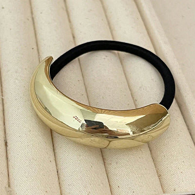 Lucia Polished Gold 4-Piece Hair Rings