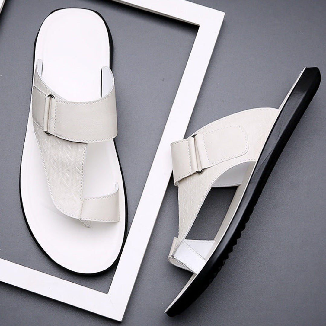 Alonzo Leather Toe-Loop Sandals