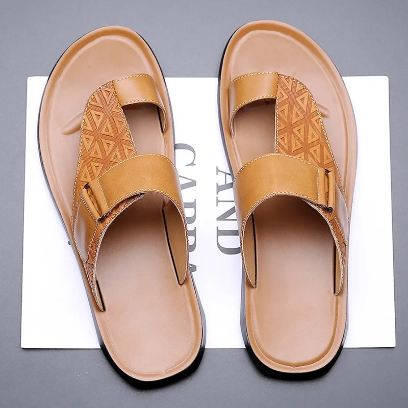 Alonzo Leather Toe-Loop Sandals