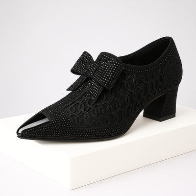 Mafalda Rhinestone Mesh Heels