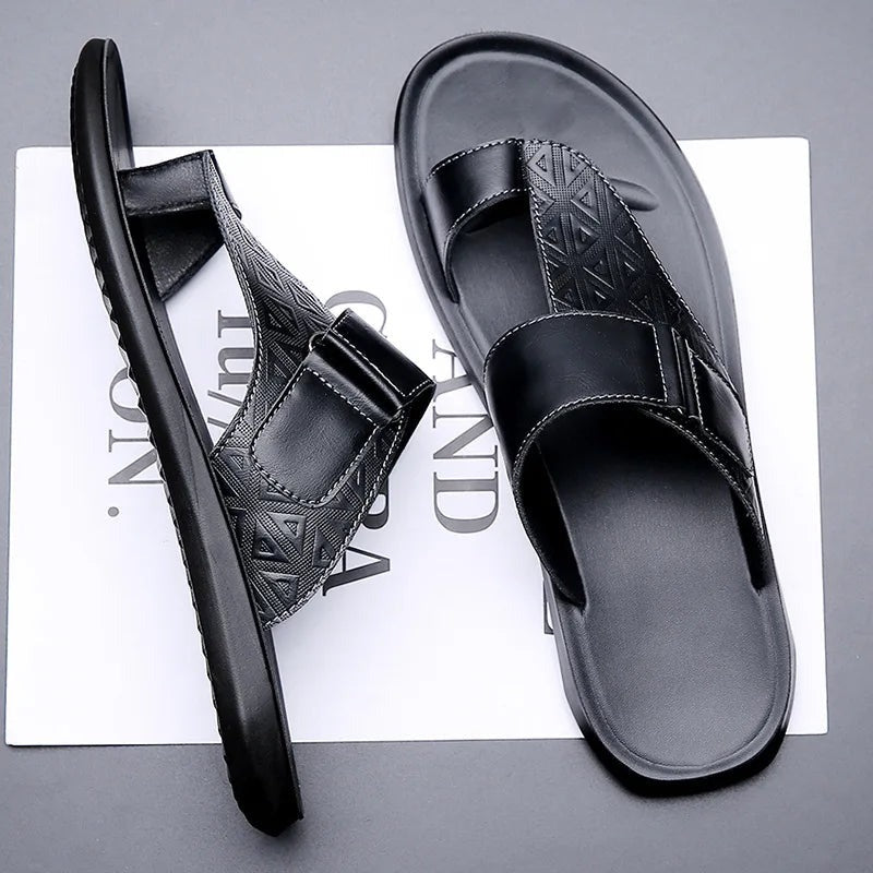 Alonzo Leather Toe-Loop Sandals