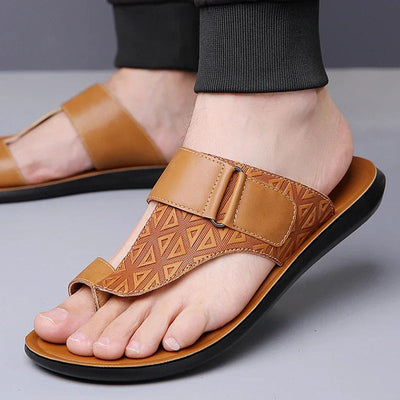 Alonzo Leather Toe-Loop Sandals