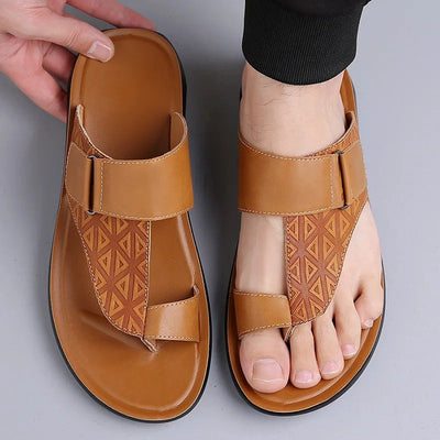 Alonzo Leather Toe-Loop Sandals