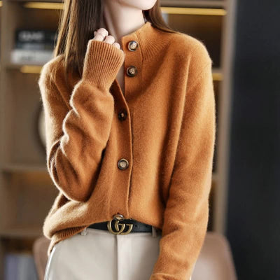 Anais Wool Button Cardigan