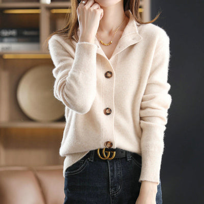 Anais Wool Button Cardigan