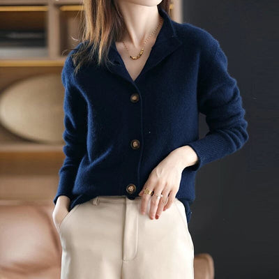 Anais Wool Button Cardigan