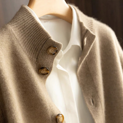 Anais Wool Button Cardigan