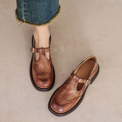 Celine Leather Buckle Loafers