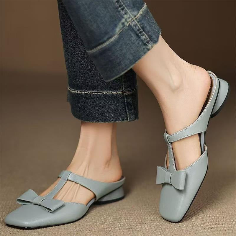 Camila Leather T-Strap Flats