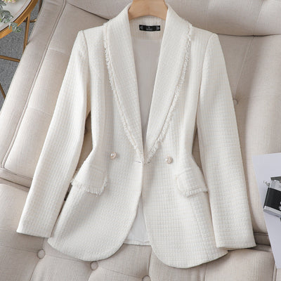 Clarisse Tweed Pearl Blazer