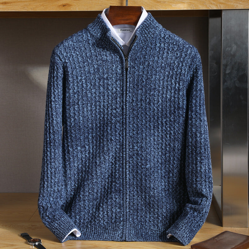 Antonio Cashmere Zip Cardigan