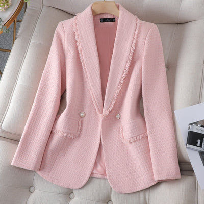 Clarisse Tweed Pearl Blazer