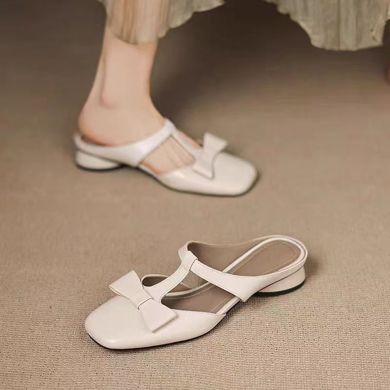 Camila Leather T-Strap Flats