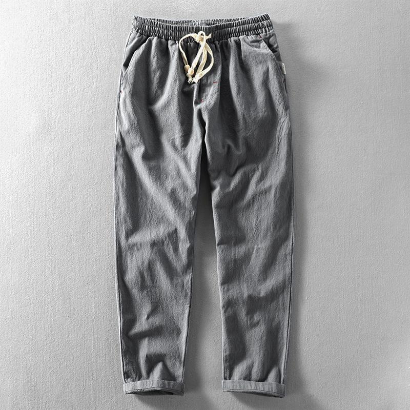 Artur Cotton Drawstring Trousers