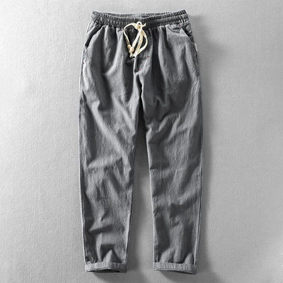 Artur Cotton Drawstring Trousers
