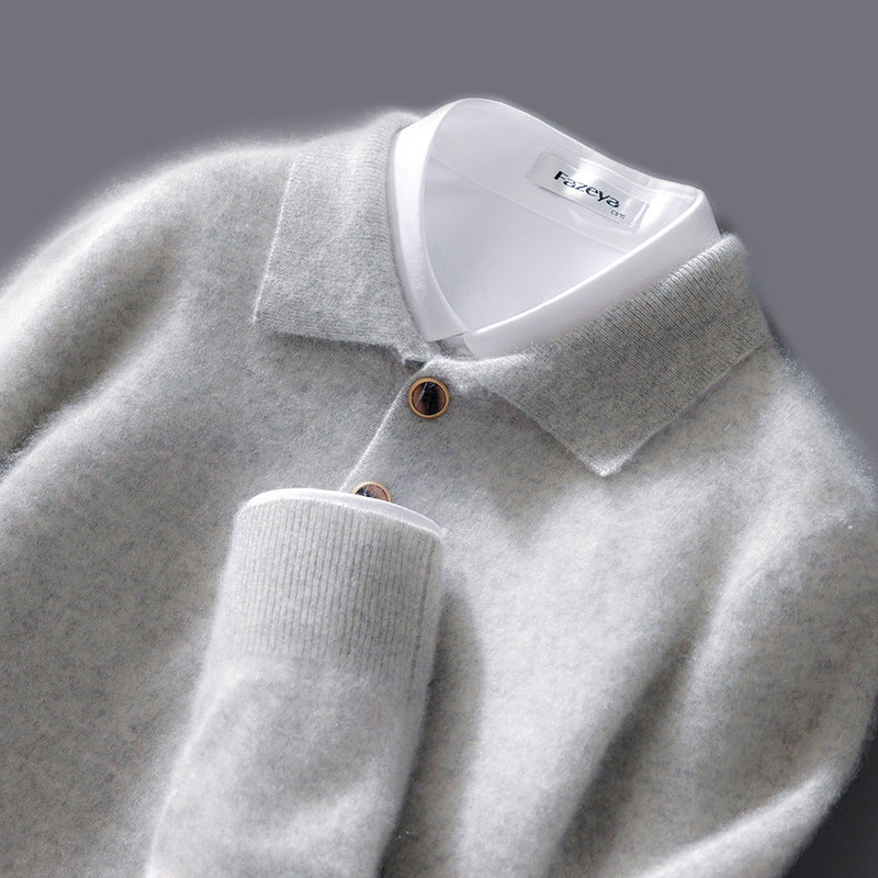 Gianni Lightweight Cashmere Polo