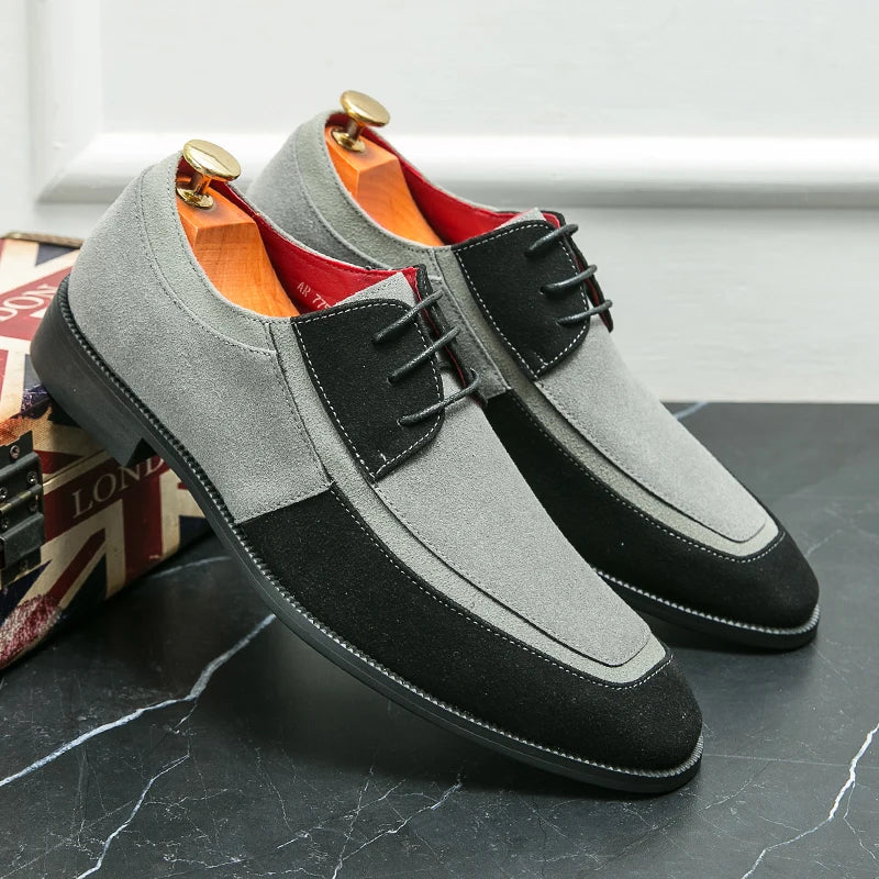 Enzo Conti Suede Leather Dress Shoes