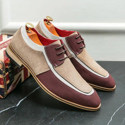 Enzo Conti Suede Leather Dress Shoes