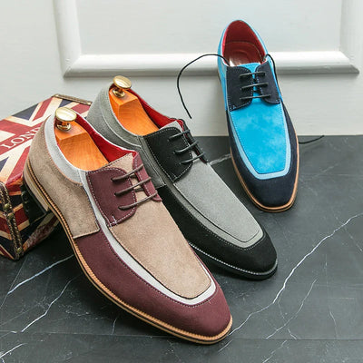 Enzo Conti Suede Leather Dress Shoes