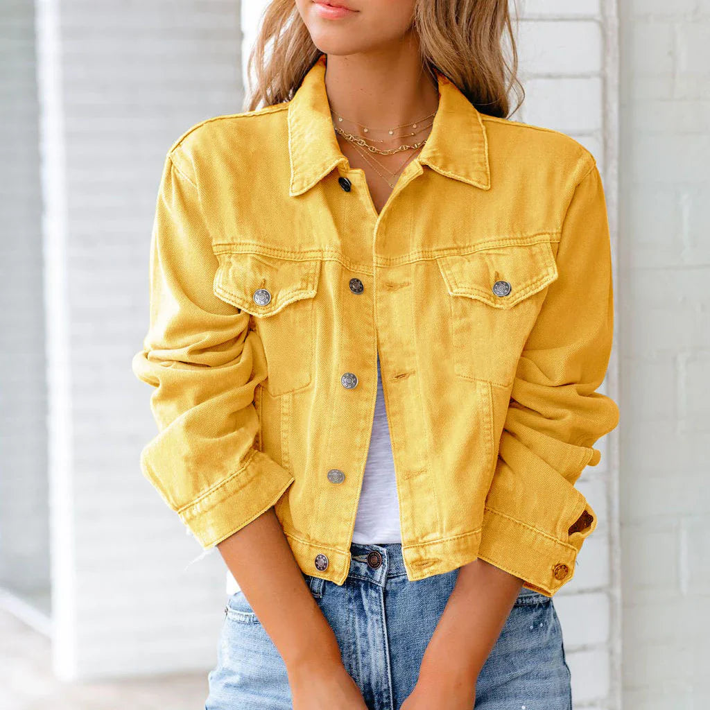 Vanessa Cropped Denim Layering Jacket