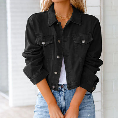 Vanessa Cropped Denim Layering Jacket