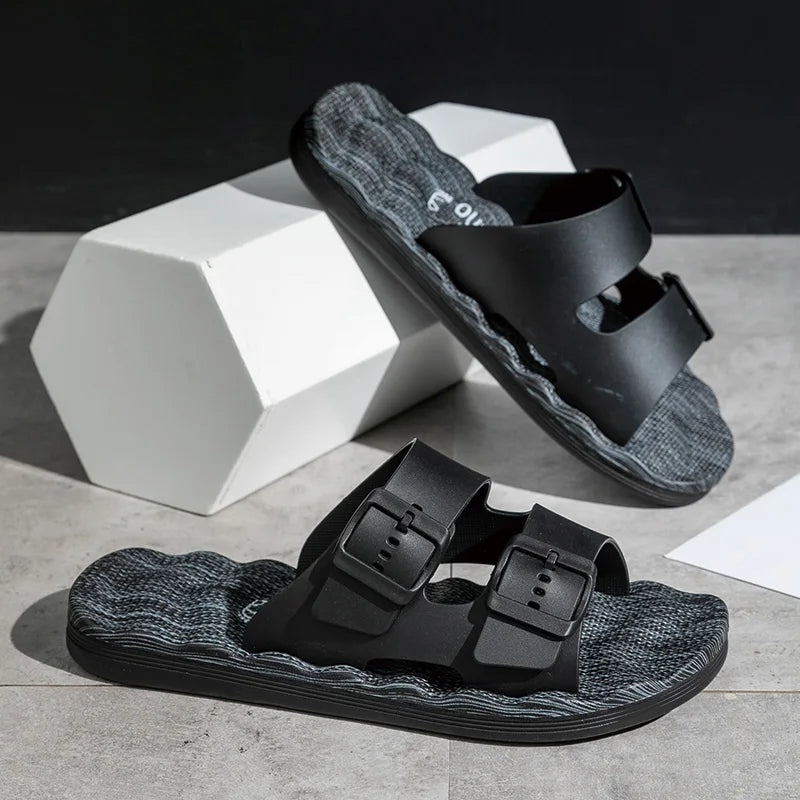 Van Belmont Ortophedic Leather Slippers