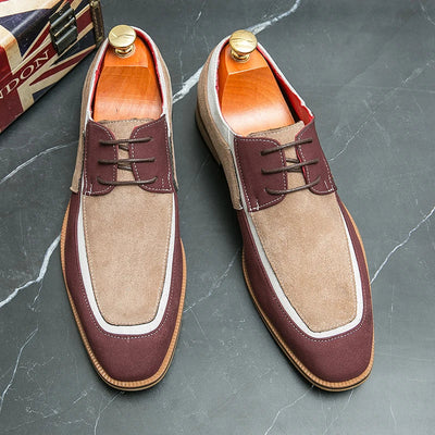 Enzo Conti Suede Leather Dress Shoes