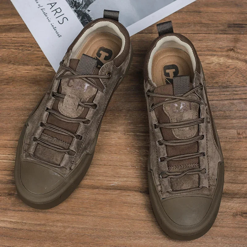 Carter Leather Mesh Sneakers