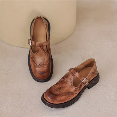 Celine Leather Buckle Loafers