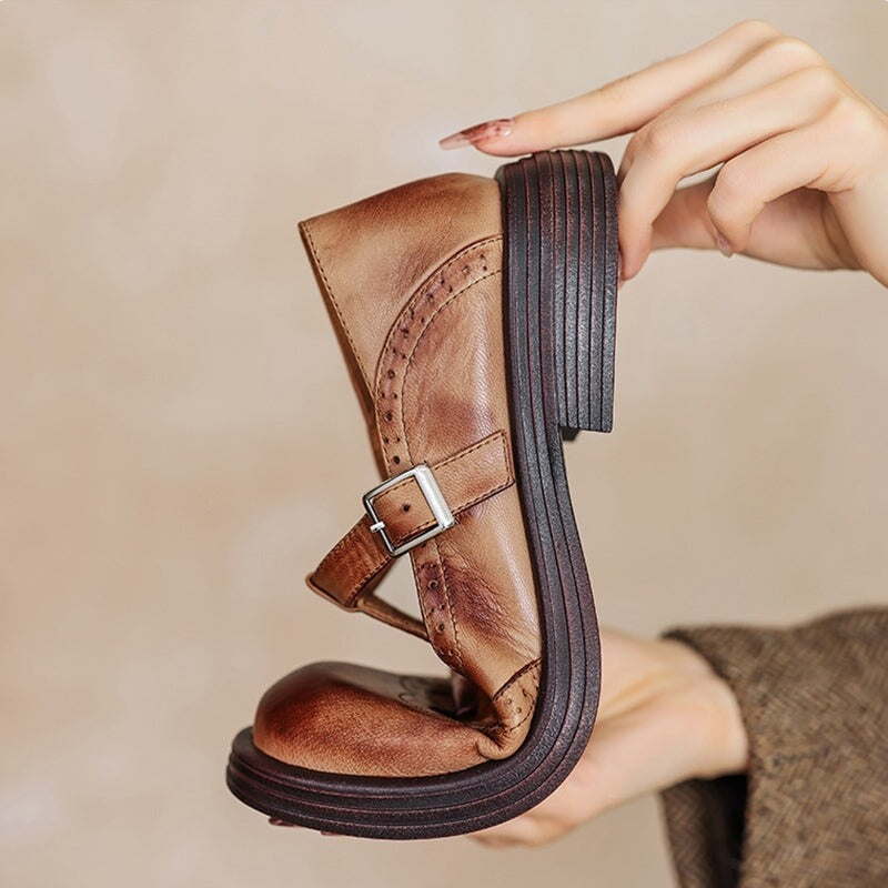 Celine Leather Buckle Loafers
